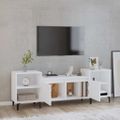 vidaXL TV skrinka biela 160x35x55 cm spracované drevo