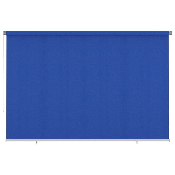 vidaXL Vonkajšia zatemňovacia roleta 350x230 cm modrá HDPE