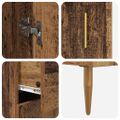 vidaXL Highboard 2 ks Staré drevo 69,5 x 34 x 180 cm Kompozitné drevo