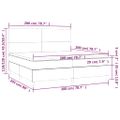 vidaXL Boxspring posteľ s matracom kapučínová 200x200 cm umelá koža