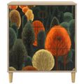 vidaXL Příborník ZAANDAM Tlač lesa 66 x 36,5 x 75 cm Kompozitné drevo