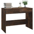 vidaXL Stôl tmavý dub 101x50x76,5 cm drevotrieska