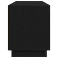 vidaXL TV skrinka s LED svetlami dub čierna 160,5x41x50 cm