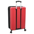 vidaXL Kufor so zámkom Červená 50 x 30 x 76 cm ABS plast