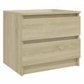 vidaXL Nočný stolík, dub sonoma 50x39x43,5 cm, kompozitné drevo