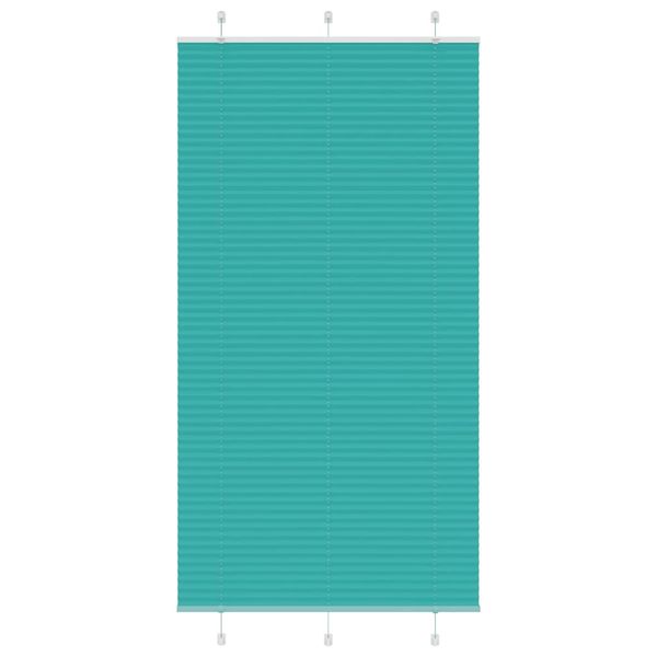 vidaXL Plisovaná roleta petrolejovo zelená 105x200 cm šírka látky 104,4 cm polyester