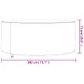 vidaXL Obaly na záhradný nábytok 2 ks Ø 182x71cm, 420D oxfordská látka