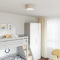 vidaXL Stropná lampa so bodmi Sivohnedá 30 x 30 x 13,5 cm látka