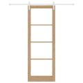 vidaXL Posuvné dvere ORKDAL Prírodná 83 x 232 cm