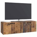 vidaXL Nástenná TV skrinka Nástenný Staré drevo 98 x 31 x 30 cm