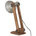 vidaXL Stolová lampa 25 W starožitná strieborná 23x13x52 cm E27