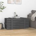 vidaXL Úložný box sivý 91x40,5x42 cm masívna borovica