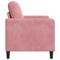 vidaXL Sofa s úložným priestorom Ružová 122 x 78 x 87 cm Polyester