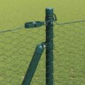 vidaXL Hexagonálne oplotenie s betónovým podstavcom 10 x 1,5 m Zelená