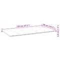 vidaXL Skladacia záhradná lavička s podložkou 118 cm bambus