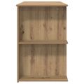 vidaXL Stôl dub artisan Kompozitné drevo 140 x 50 x 75 cm