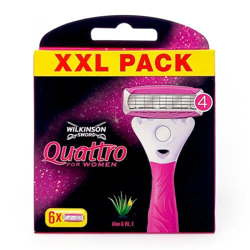 Wilkinson Quattro fof Women Blades-XXL-6-EU20 náhradné čepele (7001147B)