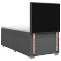 vidaXL Posteľ boxspring s matracom Tmavosivá 100 x 200 cm Látka
