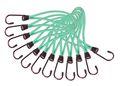 Sada upínacích gum s kovovým hákom CARGO CORD SET 1, 21cm, 12ks SIXTOL