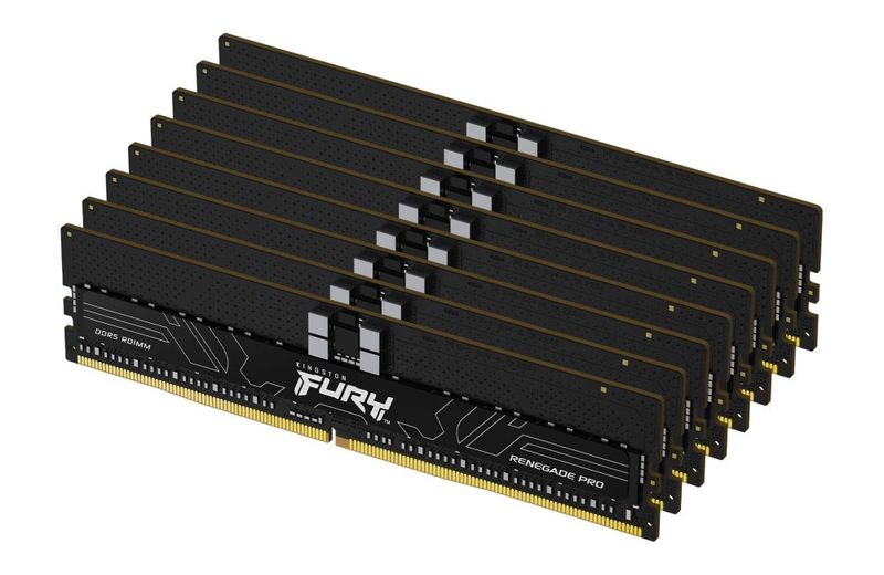 Kingston FURY Renegade Pro/DDR5/256GB/7200MHz/CL38/8x32GB/Čierna
