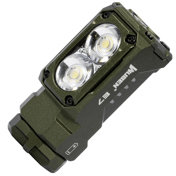 Wuben E7 6500K ARMY GREEN svietidlo 1800lm, zelená