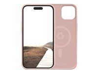 Zadný kryt pre mobilný telefón - kompatibilita s MagSafe - plast, silikón - ružová pink sand - pre Apple iPhone 13, 14, 15, 16e, 17e