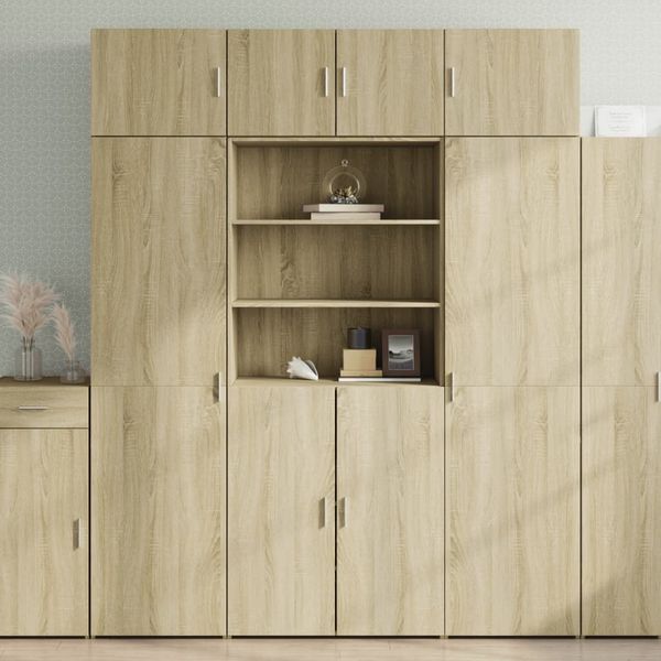 vidaXL Úložná skrinka dub sonoma 80x42,5x225 cm kompozitné drevo