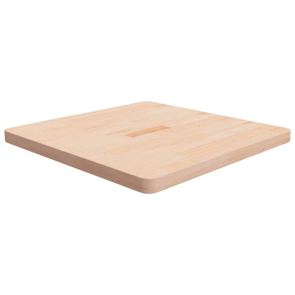 vidaXL Štvorcová stolová doska 70x70x4 cm neošetrený dubový masív