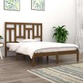 vidaXL Posteľný rám medovo-hnedý borovicový masív 140x190 cm