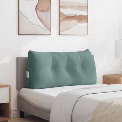 vidaXL Poduška na chrbát Morská zelená 100 x 24 x 50 cm Zamat