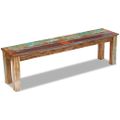 vidaXL Lavička, recyklovaný masív 160x35x46 cm
