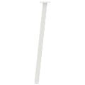 vidaXL Nohy konzolového stolíka 4 ks biele 72 cm oceľové