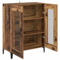 vidaXL Servírovacia skriňa Staré drevo 69,5 x 34 x 90 cm