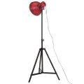vidaXL Podlahová lampa 25 W šmuhovaná červená 61x61x90/150 cm E27
