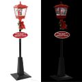 vidaXL Vianočná pouličná lampa so Santom 180 cm, LED