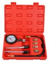 Sada na testovanie komprezie benzínových motorov MECHANIC ENGINE TESTER 8, 0-20 bar, 8 ks SIXTOL