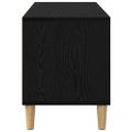 vidaXL TV skrinka 100 x 34,5 x 44,5 cm Čierny dub Kompozitné drevo