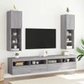 vidaXL TV skrinky s LED svetlami 2 ks sivé sonoma 30,5x30x102 cm