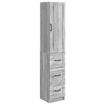 vidaXL Sada skríň 2 pcs Sivý Sonoma 33 x 34,5 x 87 cm Kompozitné drevo