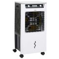 vidaXL Mobilný ochladzovač vzduchu 3-v-1 bielo čierny 73x38x30,5cm 80W