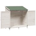 vidaXL Záhradný prístrešok Biela 106 x 56 x 113,5 cm