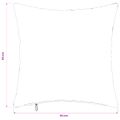 vidaXL Poťah na podložku 6 pcs HEERLEN Čierna 35 x 35 cm Flanel