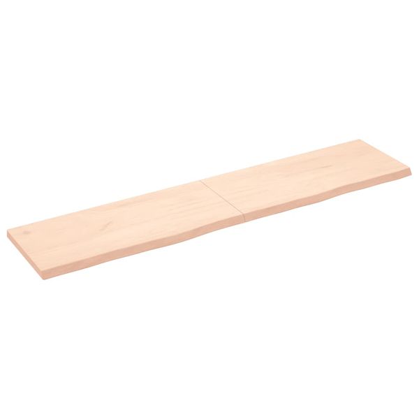 vidaXL Stolová doska 180x40x(2-4) cm neošetrený dubový masív