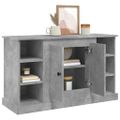 vidaXL Komoda betónovo sivá 100x35,5x60 cm spracované drevo