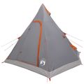 vidaXL 3 osoba Šedá a oranžová 185T Polyester s PU náterom