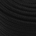 vidaXL Pracovné lano čierne 12 mm 250 m polyester