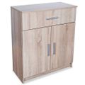 vidaXL Komoda z drevotriesky, 71x35x88 cm, dubová farba