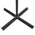 vidaXL Závesný záhradný slnečník+LED, oceľová tyč 250x250 cm, azúrový
