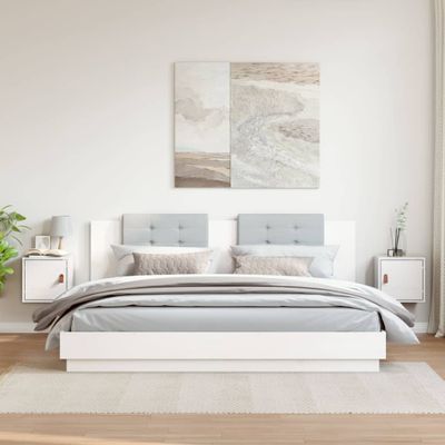 vidaXL Nástenné skrinky 2 ks biele 31,5x30x30 cm masívna borovica