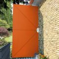 vidaXL Skladacia bočná markíza na terasu, tehlová 400x200 cm
